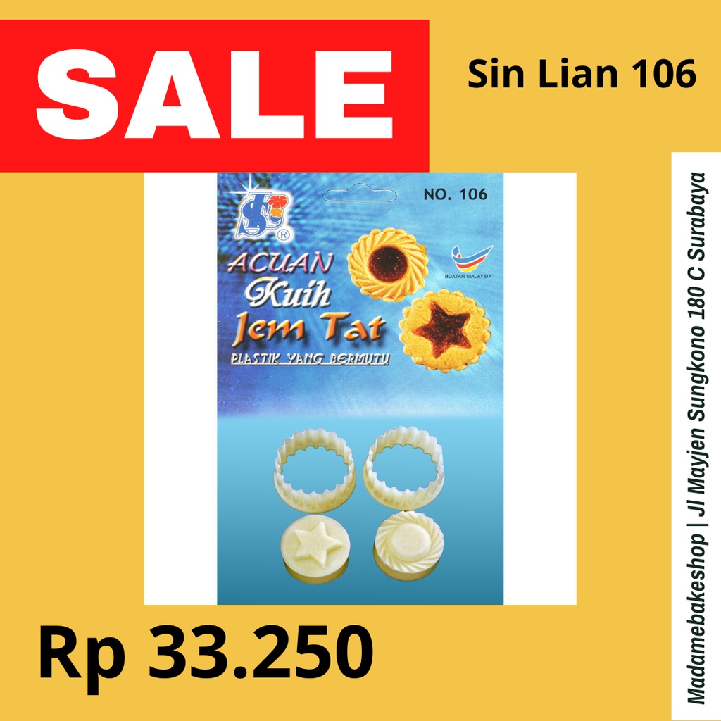 

Sin lian Cetakan Nastar Bunga / cetakan kue kering star / cetaan cookies acuan