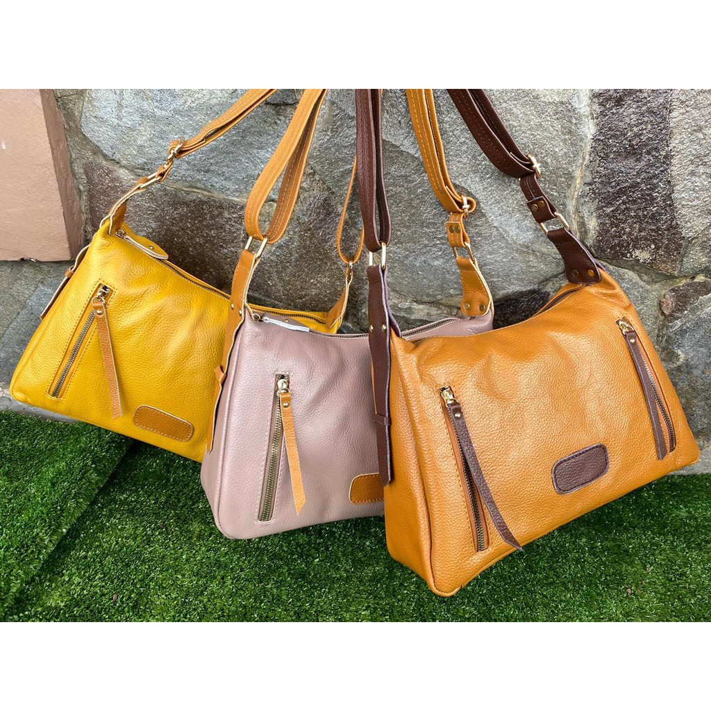 Tas Wanita Kulit Asli Terbaru Model Tas Selempang Size M Kulit Sapi Buatan Lokal Sukaregang Garut
