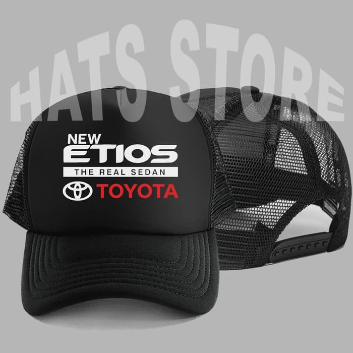 Topi Trucker Logo Mobil Toyota New Etios