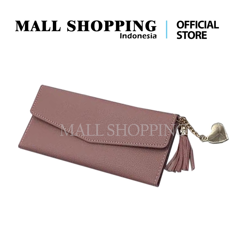 (COD) Dompet Lipat Wanita Women Wallet Fashion Dompet Kulit MALL SHOPPING
