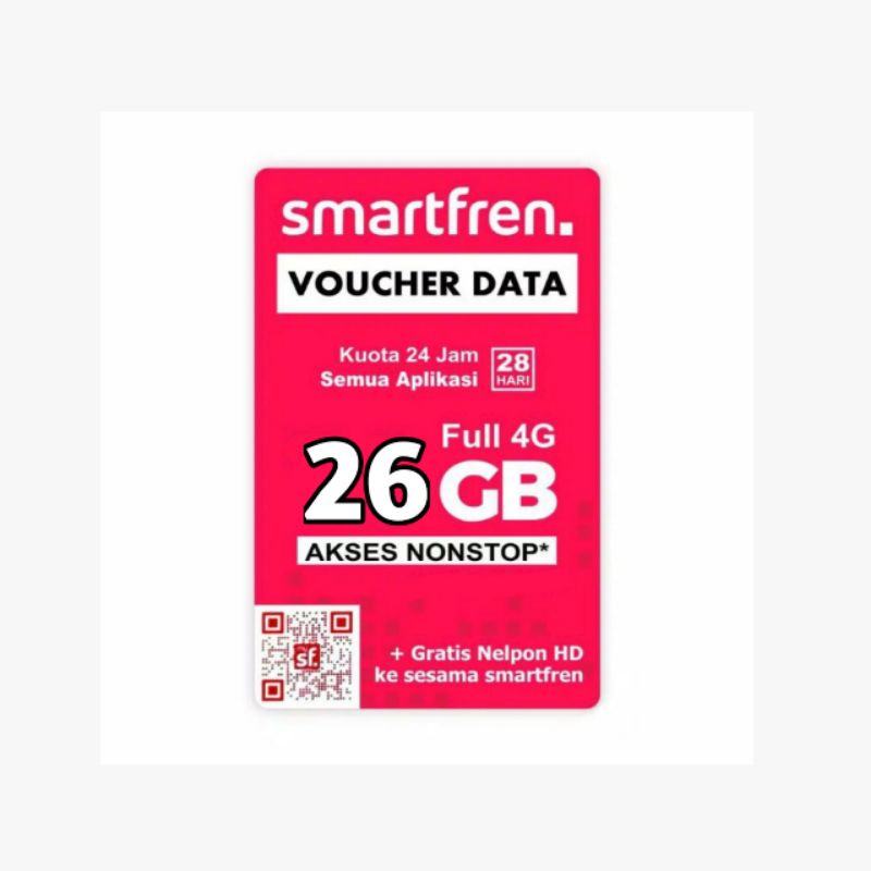 VOUCHER SMARTFREN 26GB NONSTOP