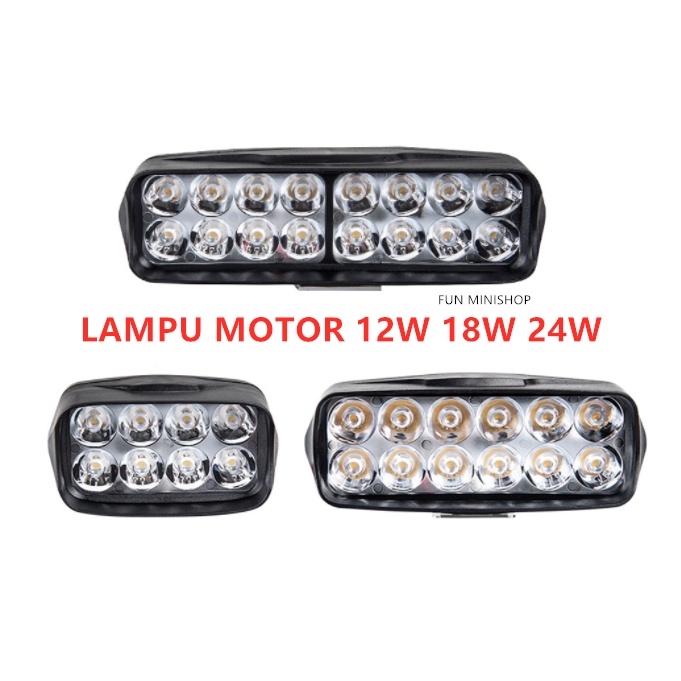 Lampu MOTOR Bar Tembak Sorot CREE Motor Mobil Spion Motor LED 2BARIS