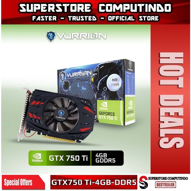 VGA NVIDIA VURRION GTX 750 Ti / GTX750 Ti 4GB DDR5 128-BIT