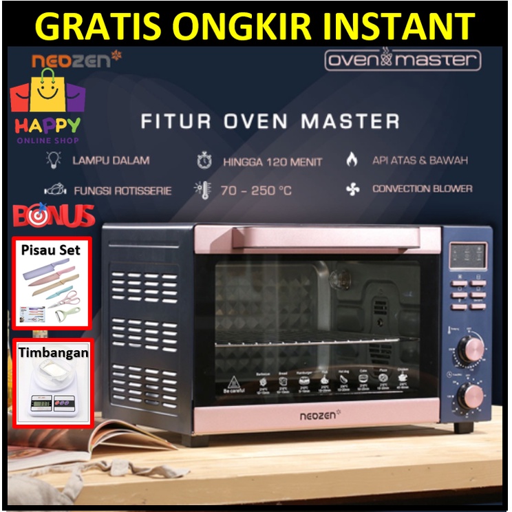 [Instant] Neozen Oven Master Oven Listrik Kapasitas 48L