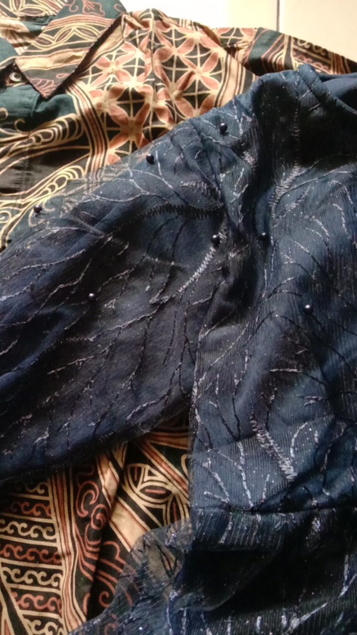 (ready Anak) Couple Batik Pinguin Sofia Alena Lengan Panjang Free Selendang