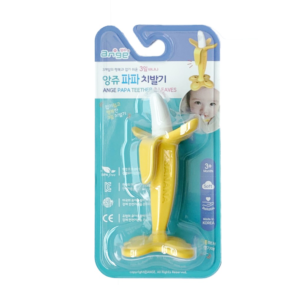 Ange Papa Teether 3 Leaves Gigita Bayi