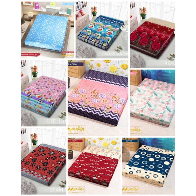 SARUNG KASUR BUSA / SPREI RESLETING 140 X 200 T20CM DAN 140 X 200 T15CM