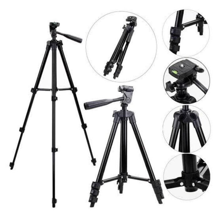 (COD) Weifeng Tripod 3120 Black 1 meter Free holder + packing Bubble