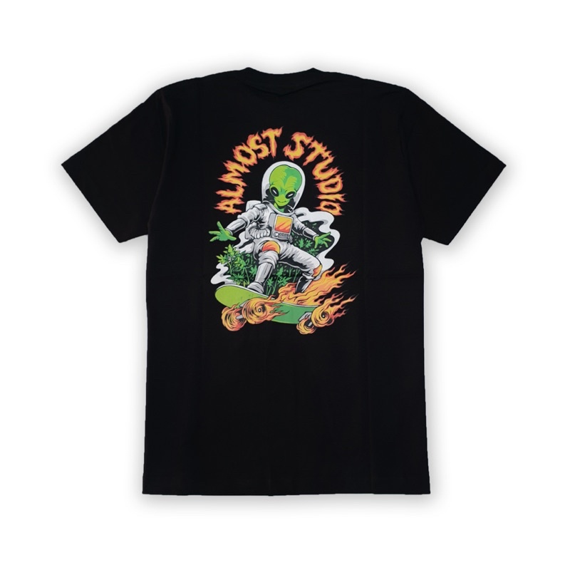 Almost Studio - T-Shirt - Flame - Black