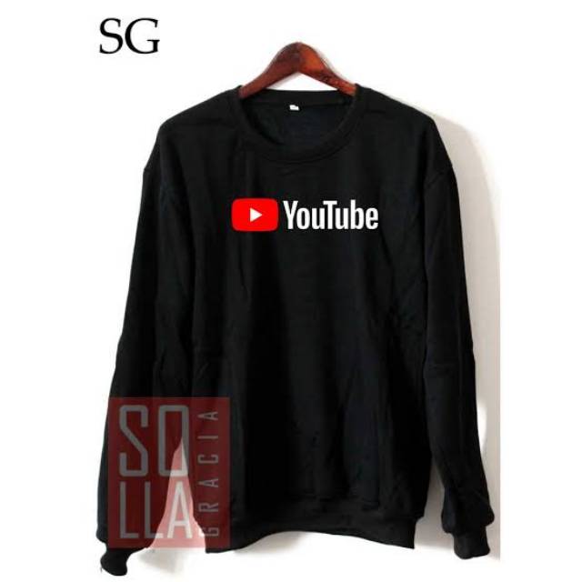 SWEATER BASIC YOUTUBE LOGO PREMIUM UNISEX