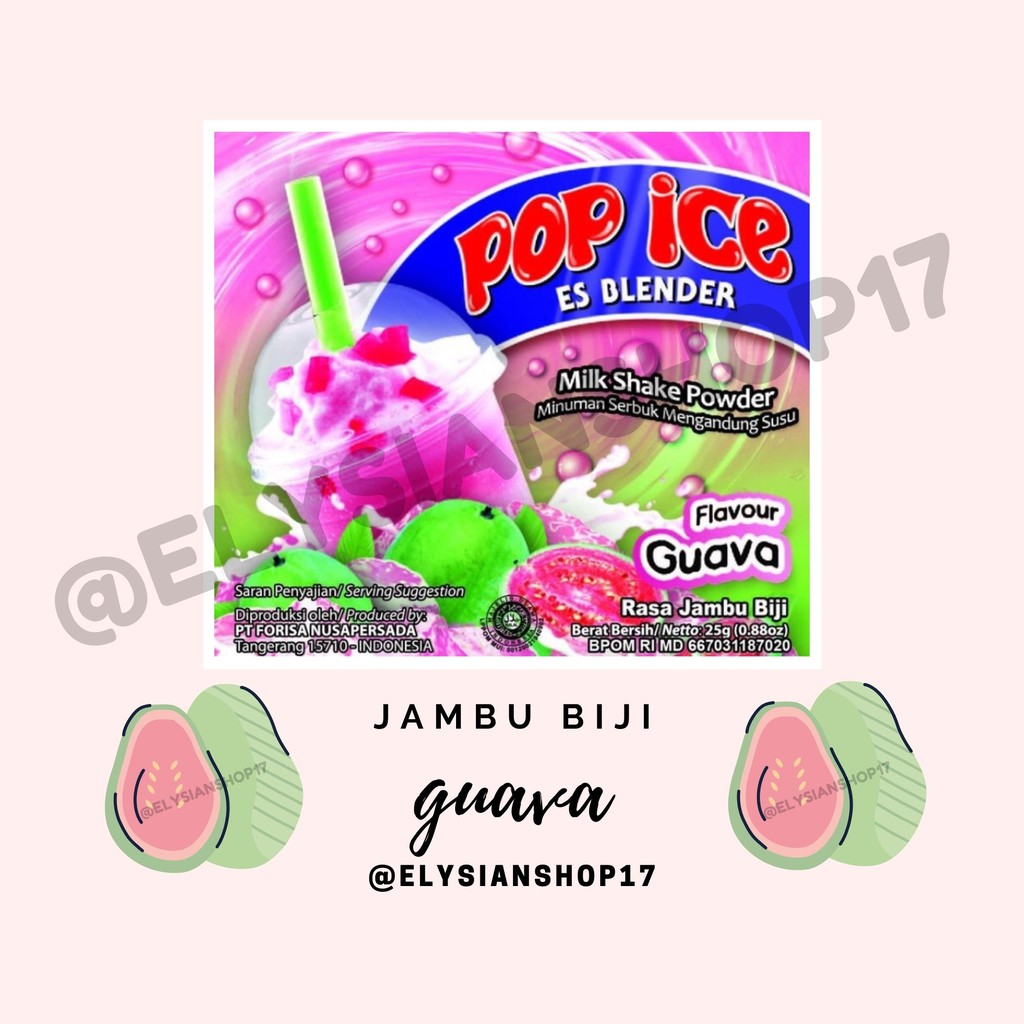 

Pop Ice Guava / Jambu Biji 1 Renceng (10 Sachet)