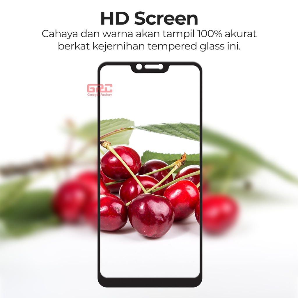 Tempered Glass Realme 2 HOGO Full Cover Anti Gores Kaca