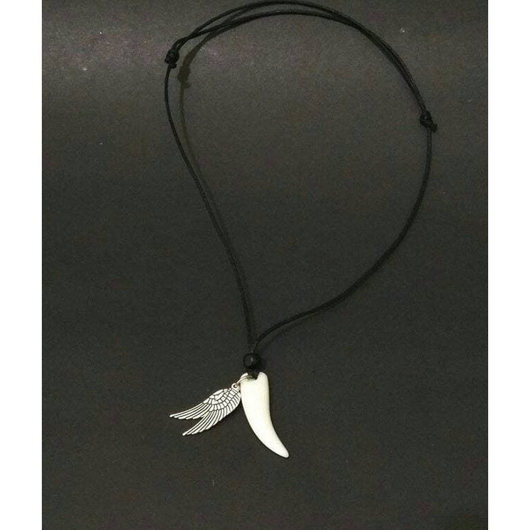 Kalung Taring + 2 wings Pria / Wanita 21205