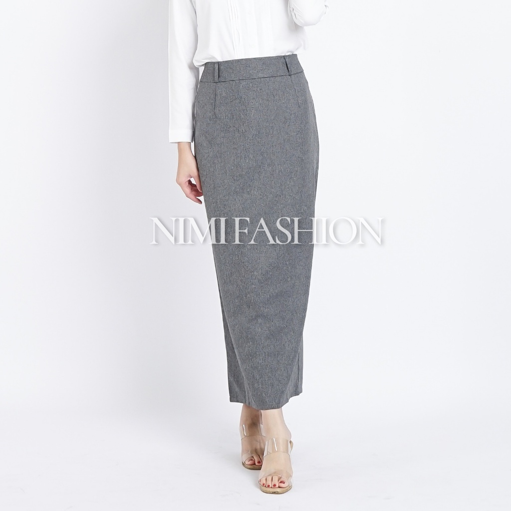 ROK KERJA WANITA / ROK REMPEL KERJA / ROK FORMAL / ROK PANJANG POLOS / ROK KANTOR-6