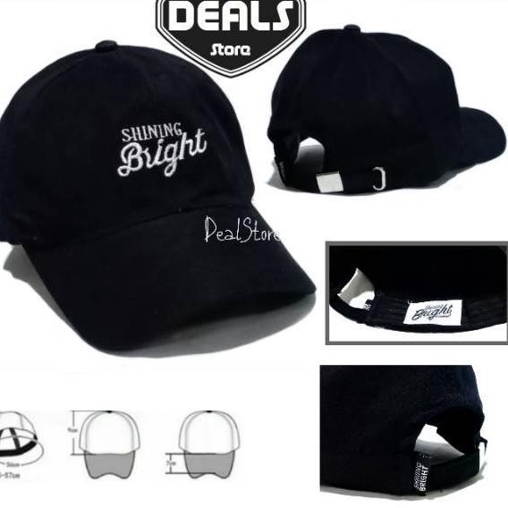 Best Seller.. Topi Distro Shining Bright - Topi Baseball Distro Shining Bright - Topi Pria Caps Prem