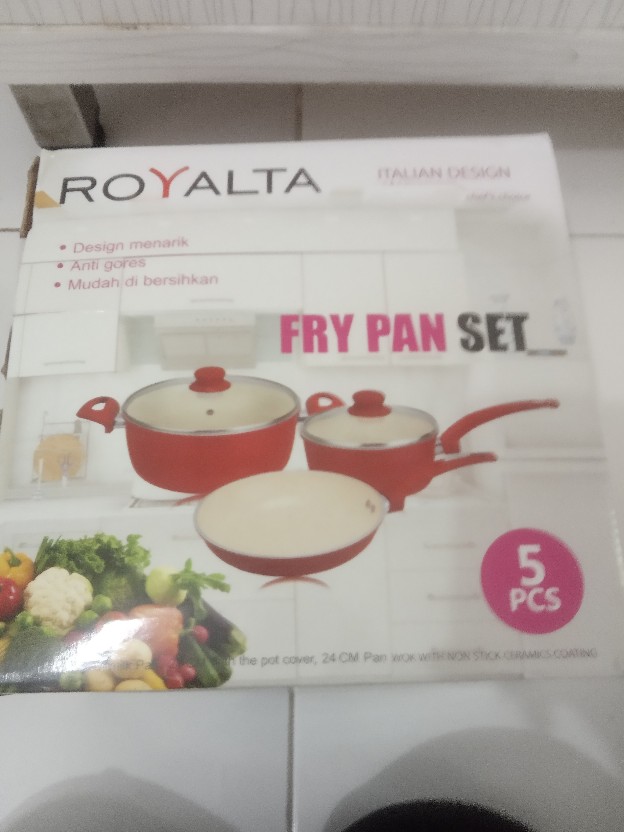 Panci Set 5 Pc Royalta Italian,  Bahan Tebal