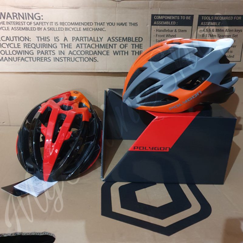 Helm POLYGON RUSTLE Helmet RoadBike MTB Lipat