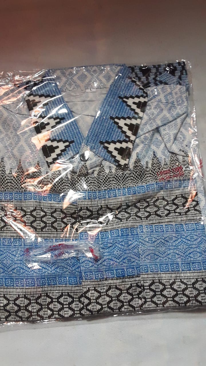 Diskon Bswart Batik Hrb026 Kenongo Hem Pendek Padi Pekalongan M L Xl Batik Pria Murah Modern Grosir