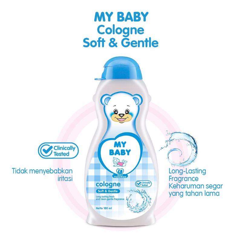 My Baby Cologne 100ml Parfum Bayi Sweet Floral Soft &amp; Gentle Pewangi Tubuh Bayi