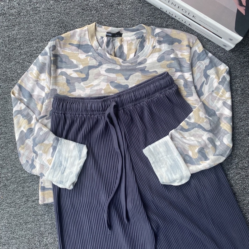 ONE SET Setelan Kaos dan Kulot-Set H