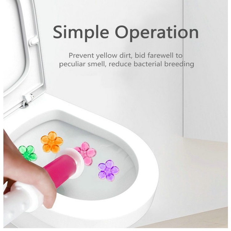 [BISA COD] Toilet Cleaner Gel Pewangi Aromatic Pengharum Stempel Bunga Pembersih Closet WC Kamar Mandi Anti Bau