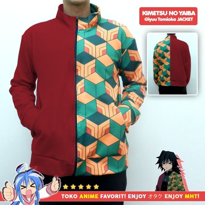 Jaket Anime Kimetsu no Yaiba - Giyuu Tomioka Style - Demon Slayer