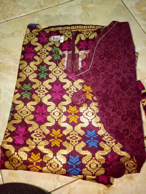Qnunbatik Sarimbit/couple Batik Rok N Blus Thalita Prodo Maroon