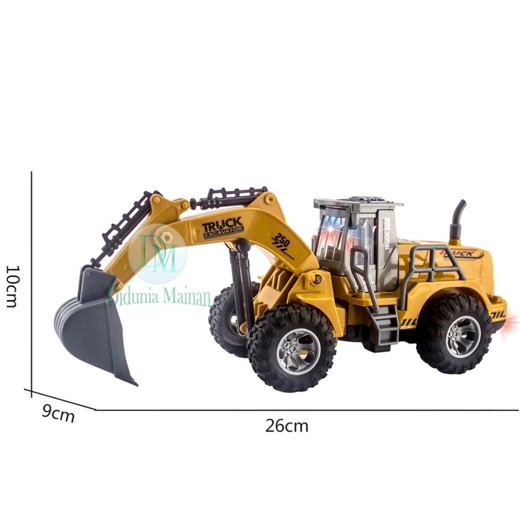 excavator remote control mainan anak rc truk beko konstruksi work truck