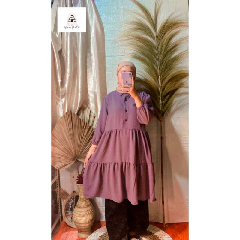 Tunik Sakila Terbaru || Tunik Rayon Kringkel || Tunik crinkle || Raya Series || Tunik Kekinian || Tunik Viral ||