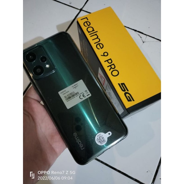 Hp Realme 9pro Second8+5GB Internal 128GB Pemakaian 14 hari no minus