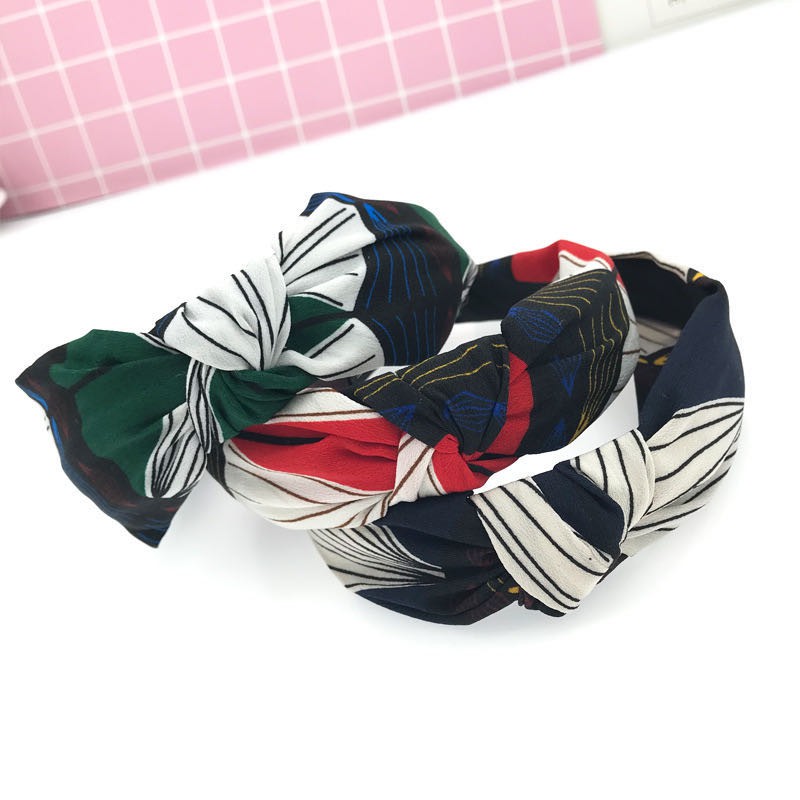 [Bayar Di Tempat] Headband Korea Style Bando Motif Bandana Polos / Bandana Import Fashion Wanita