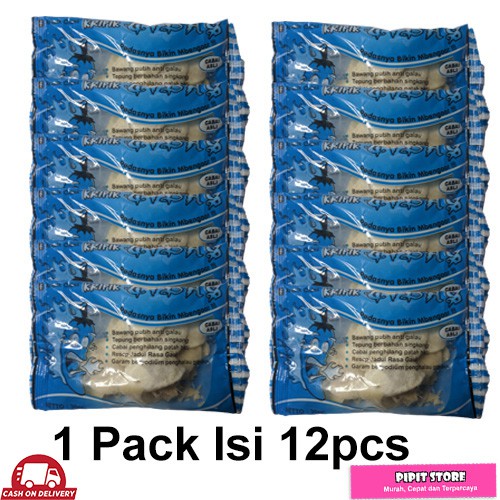 

1pack 12pcs Kripik Keripik Cidas Rasa Original Asin