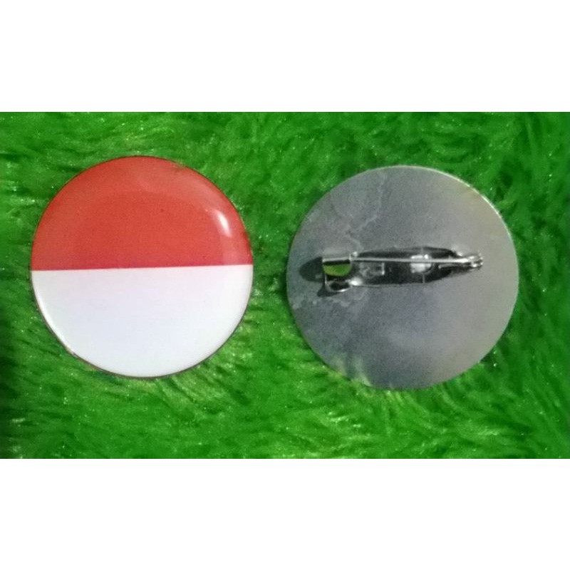 PIN BENDERA MERAH PUTIH BULAT