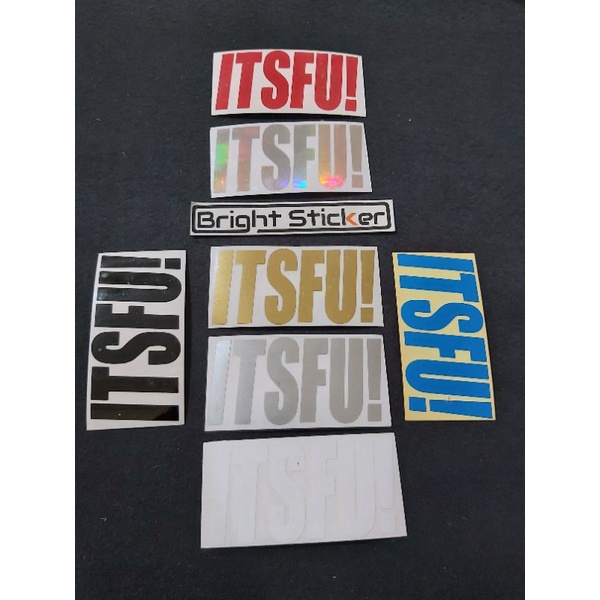 STICKER ITSFU CUTTING