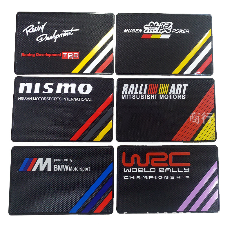 1pc Matras Dashboard Mobil Bahan Karet Anti Slip Untuk TRD Mugen Nismo Performance WRC