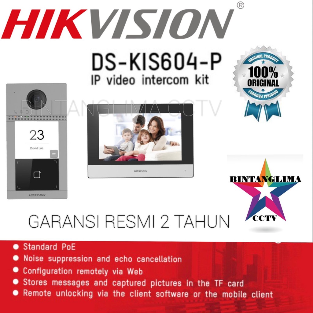 ACCESS CONTROL HIKVISION KIT DS-KIS604-P