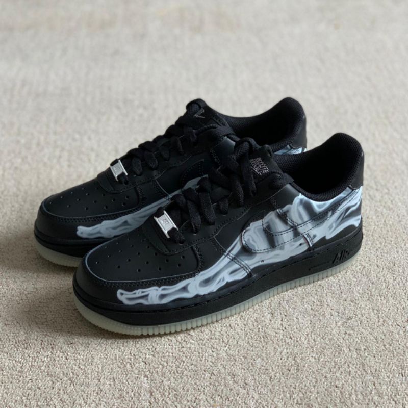 Nike Air Force 1 Black Skeleton (100% Original)
