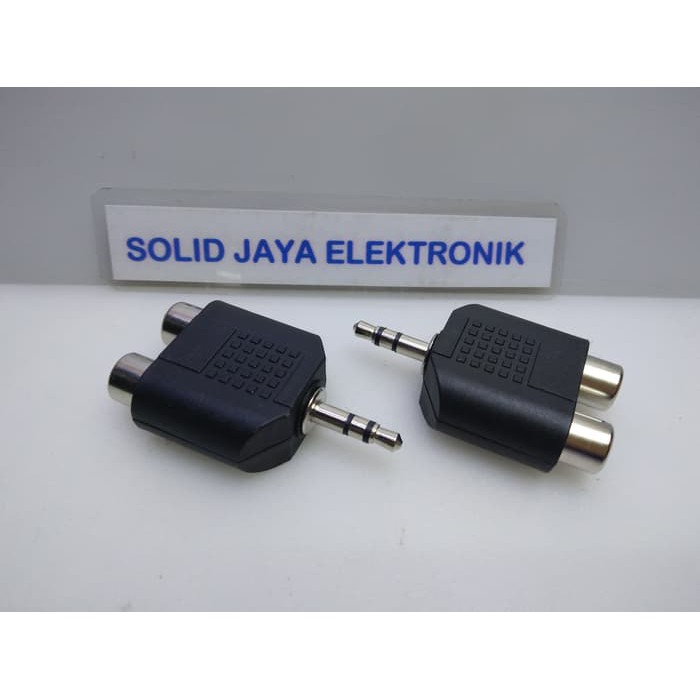 Konektor Connector Sambungan Jack RCA to Stereo 3.5 mm