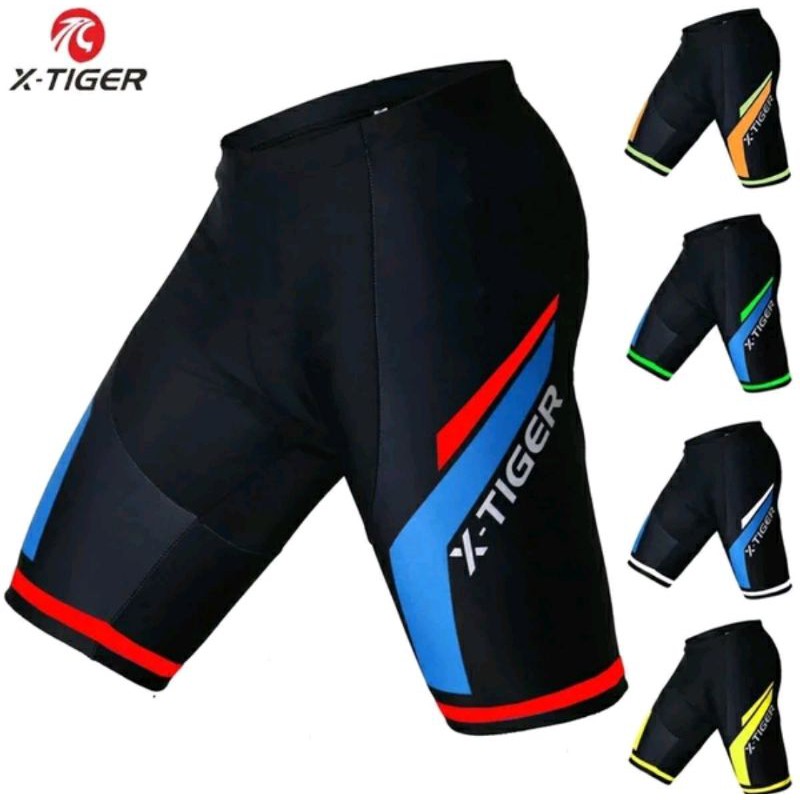 X-tiger celana sepeda cycling short pants dengan 5D breathable pad gel jel