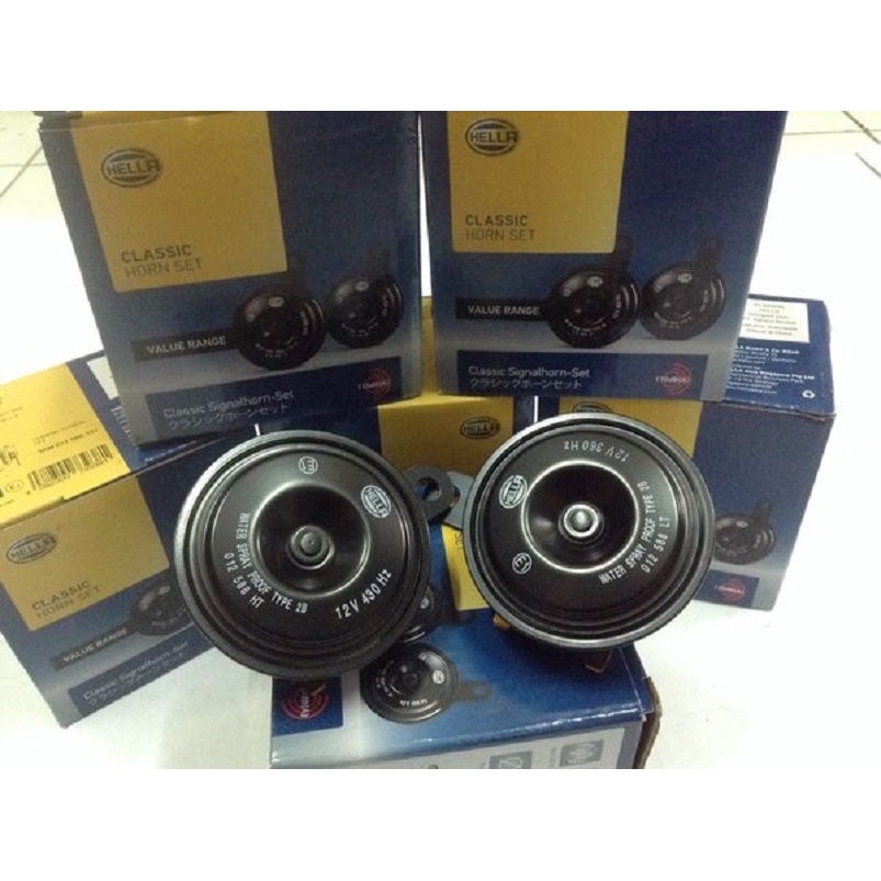 Klakson Hella Classic Double Disk 12Volt Original Untuk Semua Mobil &amp; Motor