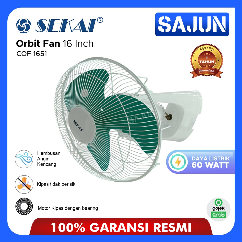 SEKAI Orbit Fan 16 Inch COF1651 Kipas Angin Langit Langit COF 1651