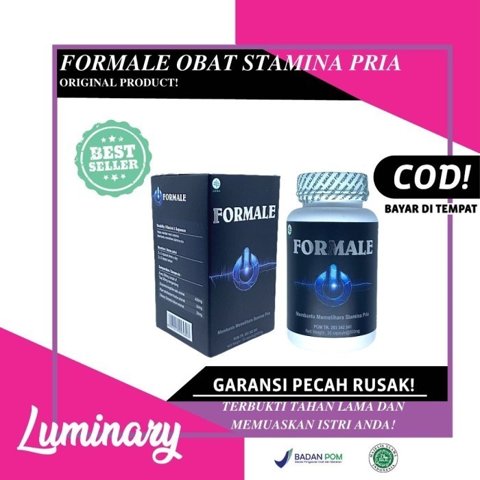 SE- PAKET 3 BOTOL -FORMALE OBAT HERBAL PENAMBAH STAMINA PRIA ORIGINAL BPOM Kekinian