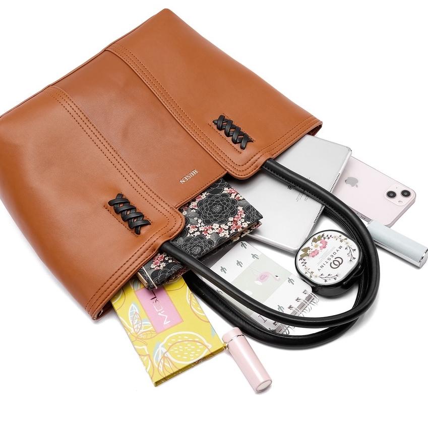 Terbaik.. HUSEN - Totebag Wanita Tas Kantor Jinjing Shoulder Bag  Import - Ashley Mawla Tote Bag