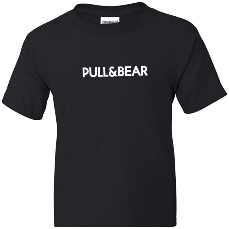 Kaos Pria Pull&amp;Bear Kaos Atasan Pria Lengan Pendek Baju Oblong Laki Distro Logo Tulisan COD