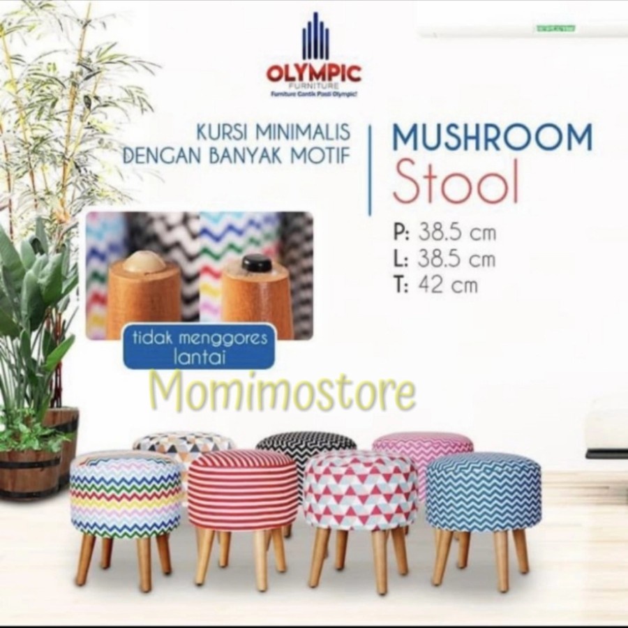 KURSI MUSHROOM STOOL OLYMPIC SOFA MUSHROOM PROCELLA KURSI SOFA BUNDAR