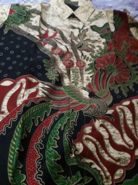 Batik Pria Samudra Warna Lapis Furing Katun Halus Sragenan Size M-xxl Asli Solo Termurah