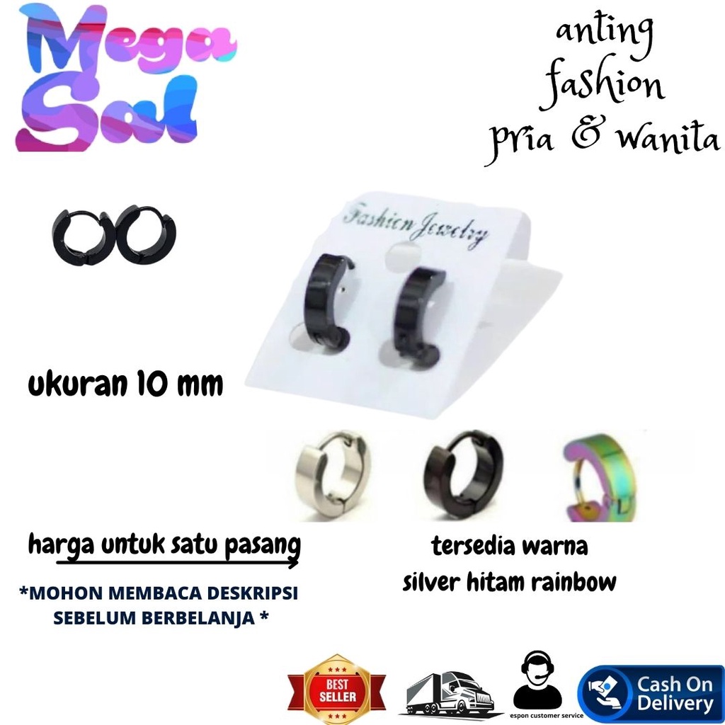 ANTING PRIA TUSUK JEPIT