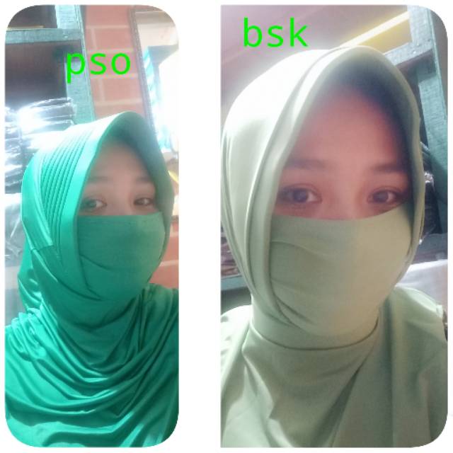 Jilbab psk dan PSO nyambung masker