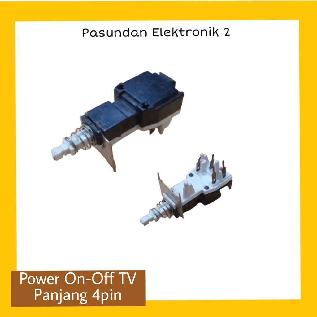 Power On Off TV Panjang 4 pin