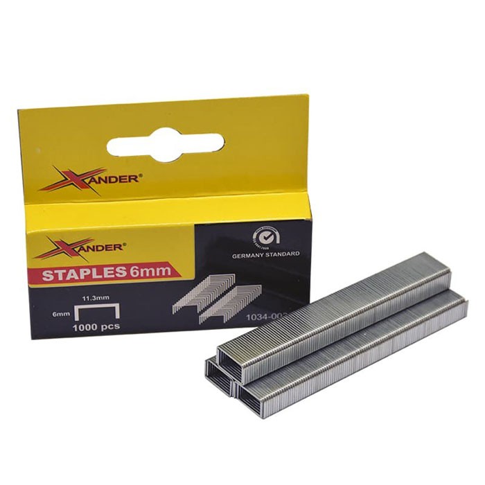 

Xander Isi Staples 6mm per 1000Pcs XD-1840